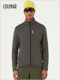 Stretch full zip sweatshirt - Forest