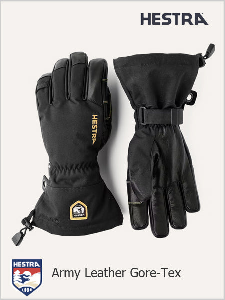 Army Leather Gore-tex gloves - Black