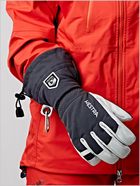 Army Leather Heli Ski gloves - black