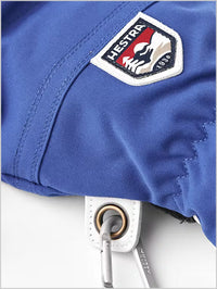 Army Leather Heli Ski gloves - royal blue