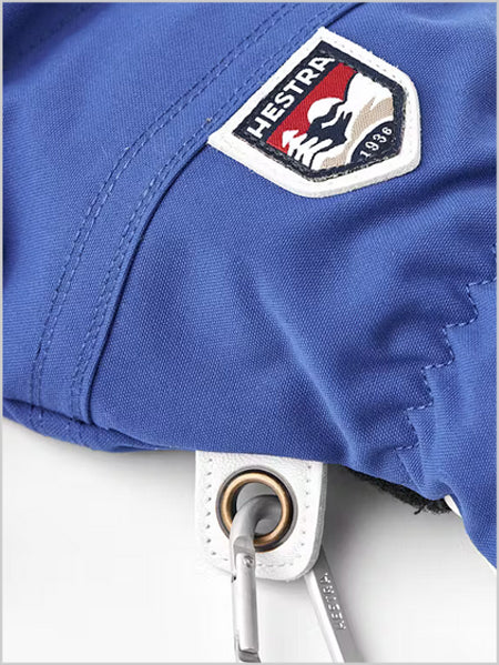 Army Leather Heli Ski gloves - royal blue