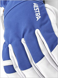 Army Leather Heli Ski gloves - royal blue