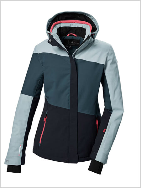 Asymmetric ski jacket - Light Petrol (larger sizes)