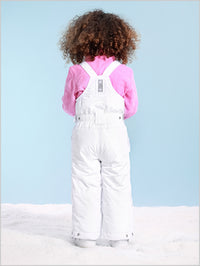 Jade ski salopette - White (ages 4-7)