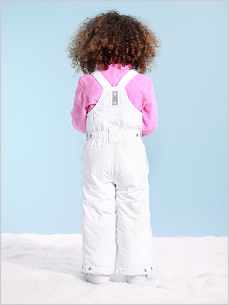 Jade ski salopette - White (ages 4-7)
