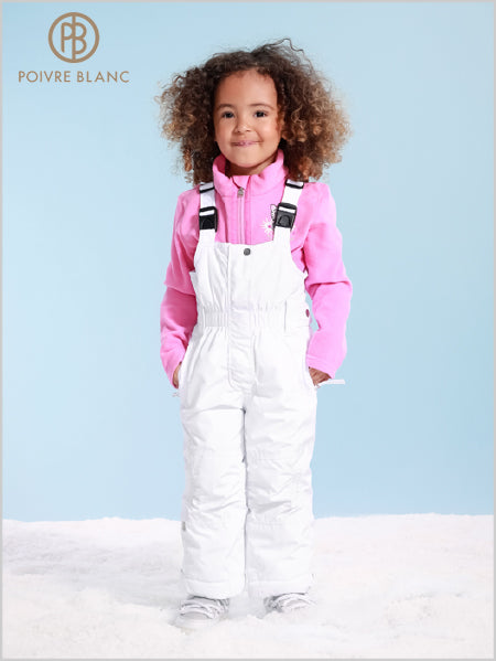 Jade ski salopette - White (ages 4-7)