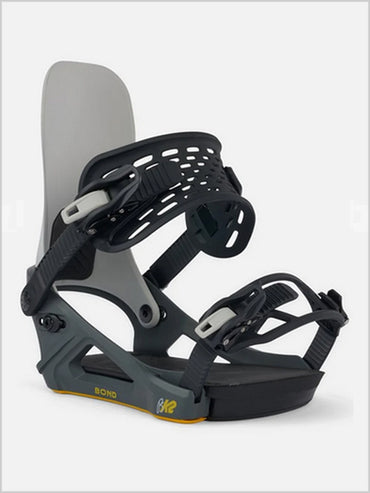 Bond Snowboard Bindings - Grey / Yellow