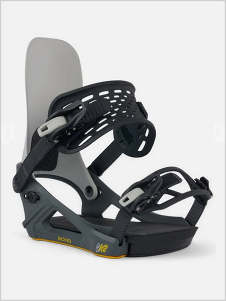 Bond Snowboard Bindings - Grey / Yellow