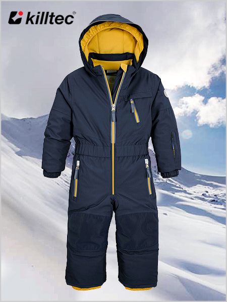 Dark blue one-piece ski suit (ages 1 - 2)