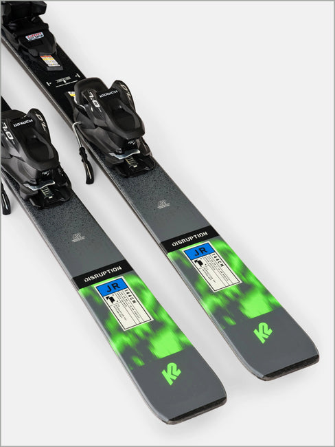 Disruption Junior skis and Marker FDT 7.0 bindings