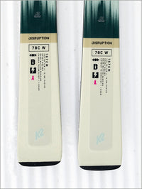 Disruption 78C W skis and Marker ER3 10 Compact Quikclik binding