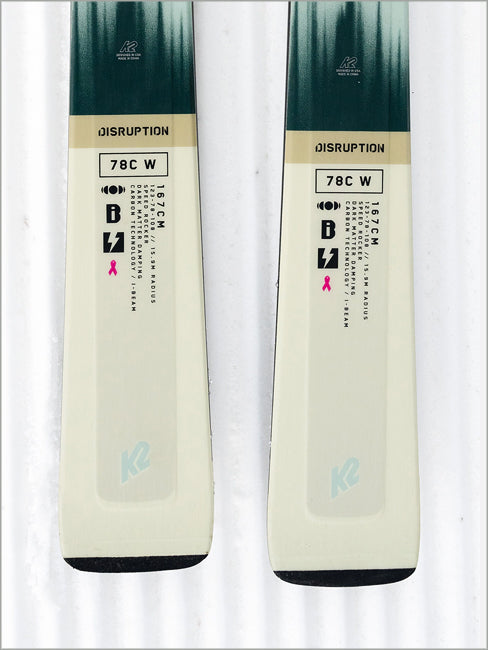 Disruption 78C W skis and Marker ER3 10 Compact Quikclik binding