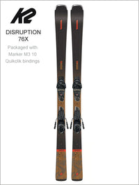 Disruption 76X skis and M3 10 Quikclik binding