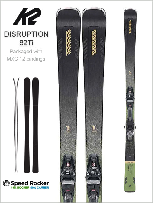 Disruption 82Ti skis + Marker MXC12 TCX Quikclik binding