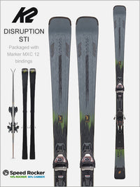 Disruption STI skis and Marker MXC 12 TCX Quikclik binding