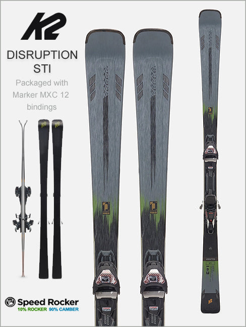 Disruption STI skis and Marker MXC 12 TCX Quikclik binding
