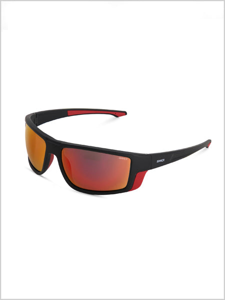 Elbrus Sunglasses - Matte Black / Red