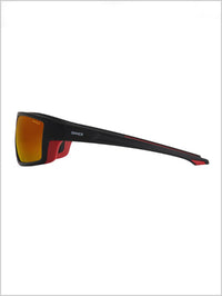 Elbrus Sunglasses - Matte Black / Red