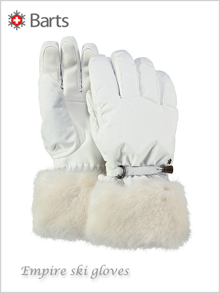 Empire ski gloves - white