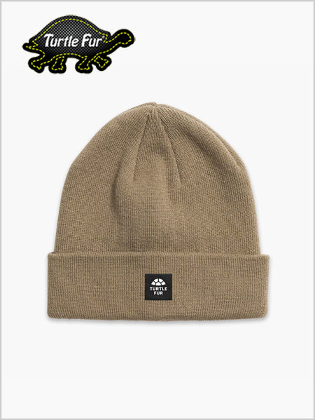 Turtle fur Explorer knit beanie - Khaki