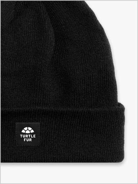Turtle fur Explorer knit beanie - Black