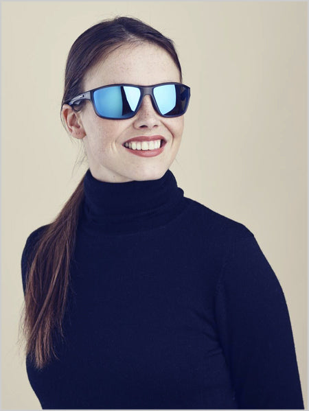 Eyak Sunglasses - Matte Cry Dark Blue - Sintec