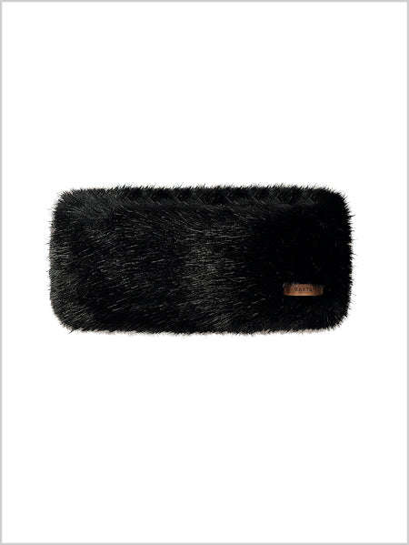 Faux Fur Headband - Black
