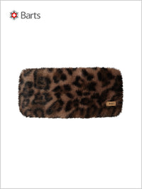 Faux Fur Headband - Print Brown