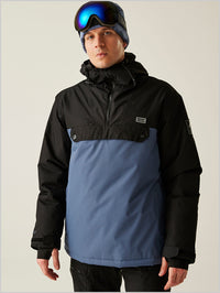 Freeride Overhead II jacket - Black/Blue Indigo