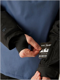 Freeride Overhead II jacket - Black/Blue Indigo