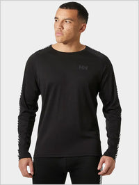 Mens - HH Lifa Stripe crew - Black