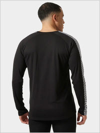 Mens - HH Lifa Stripe crew - Black