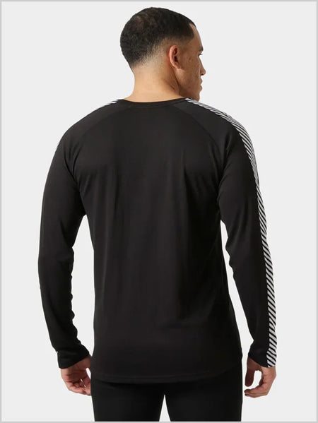 Mens - HH Lifa Stripe crew - Black