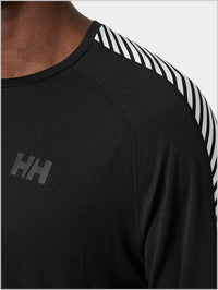 Mens - HH Lifa Stripe crew - Black