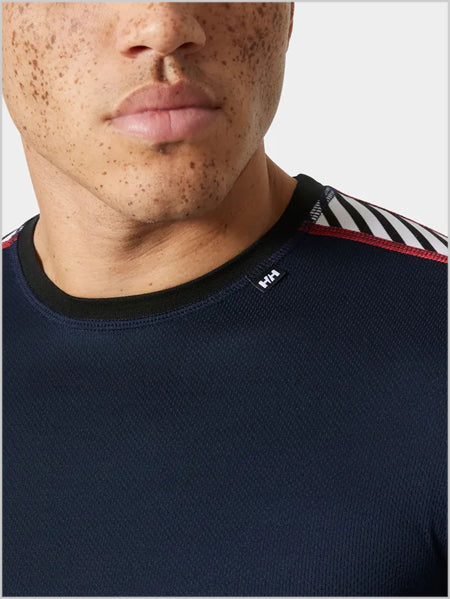 Mens - HH Lifa Stripe crew - Navy