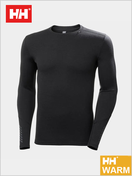 Mens - HH Merino Lifa crew top - Black