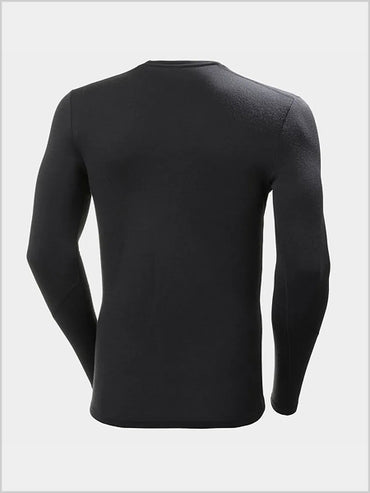 Mens - HH Merino Lifa crew top - Black