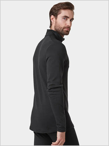 Mens - HH Merino Lifa 1/2 zip top - Black
