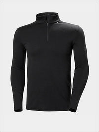 Mens - HH Merino Lifa 1/2 zip top - Black