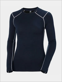 HH Womens Merino Lifa crew top - Navy
