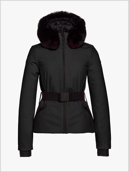 Hida faux fur ski jacket - Black