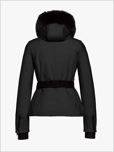 Hida faux fur ski jacket - Black