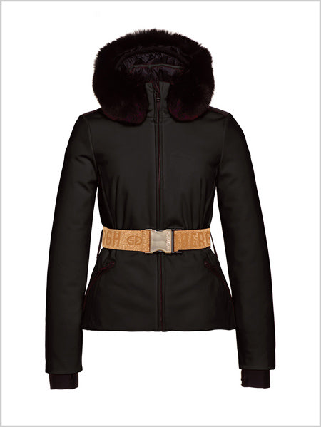 Hida faux fur ski jacket - Black