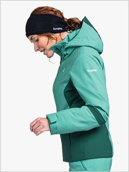 Kanzelwand womens ski jacket - Spectra green