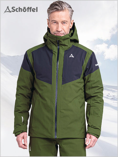 Kanzelwand mens ski jacket - Loden green (larger sizes)