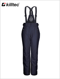 Killtec girls bib pant - Blue-Black (ages 10-12)