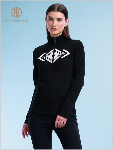Poivre Blanc knit ski sweater