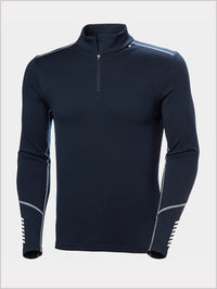 Mens - HH Merino Lifa 1/2 zip top - Navy