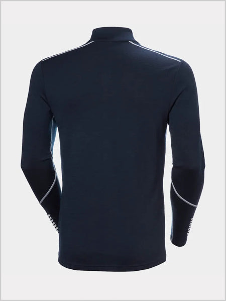 Mens - HH Merino Lifa 1/2 zip top - Navy