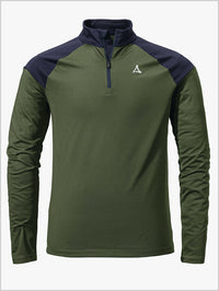 Longsleeve Lenggries mens ski top - Loden green